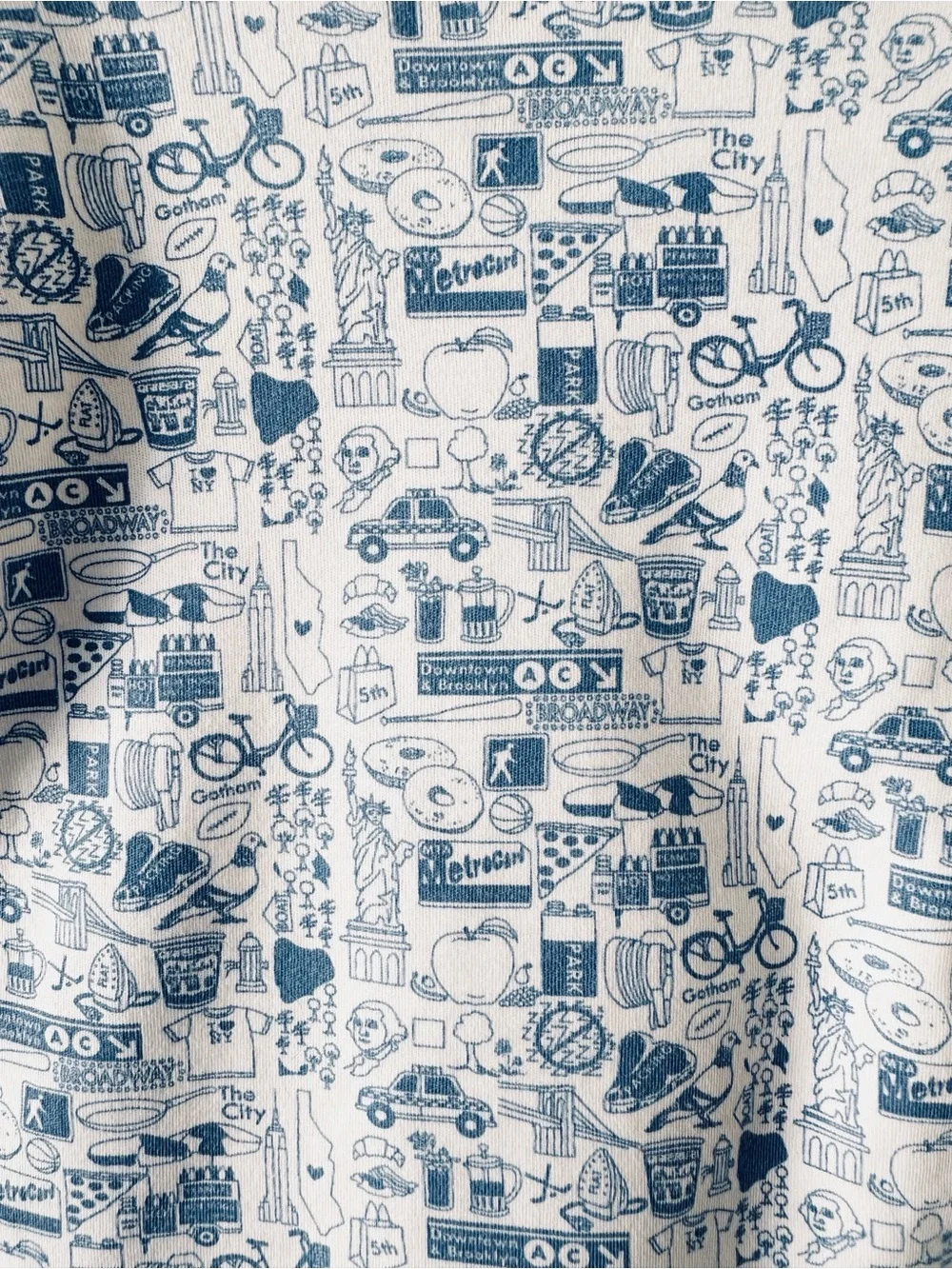 JOY STREET blue NYC pajama set